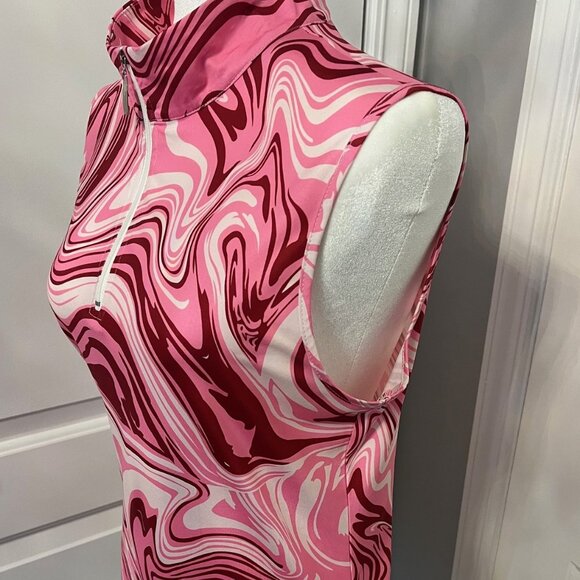 Athletic Quarter Zip Sleeveless Quick Dry Golf, Tennis Top Size Medium - Picture 5 of 6